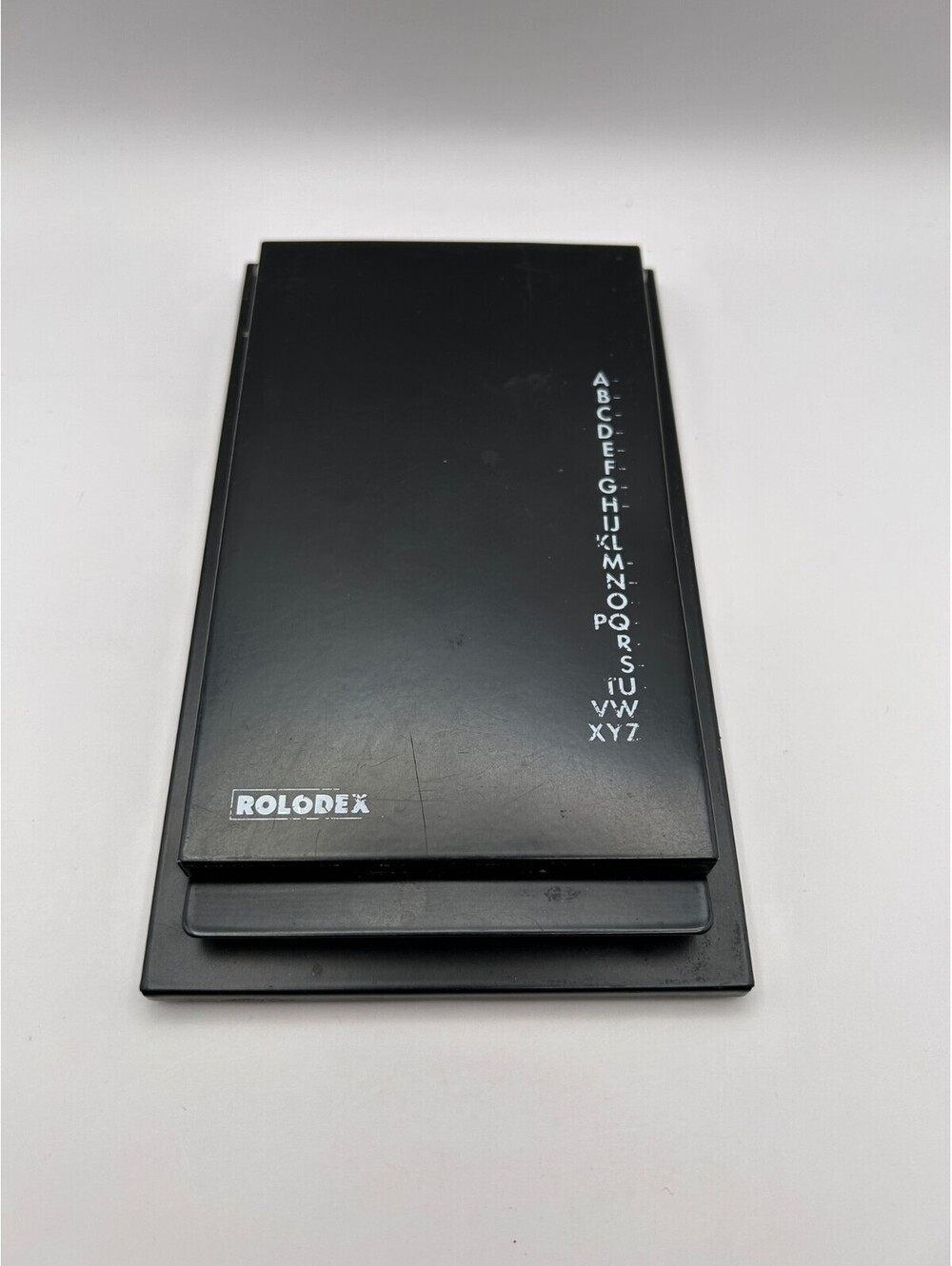 Rolodex Black Pop-Up Telephone Address Index Directory Used